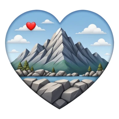 mountain heart sticker