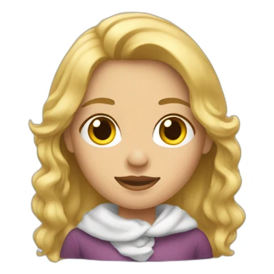 mujer alta rubia sticker