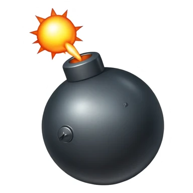 Bomb with balls sticker