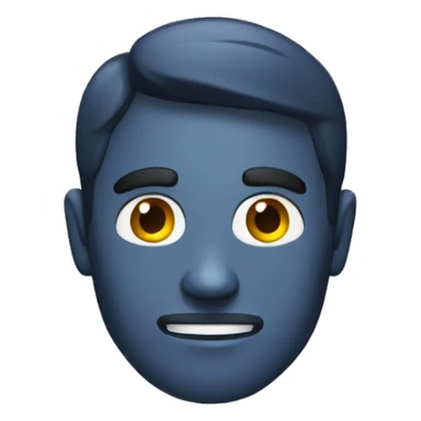 Hombre de test oscuro calvo sticker