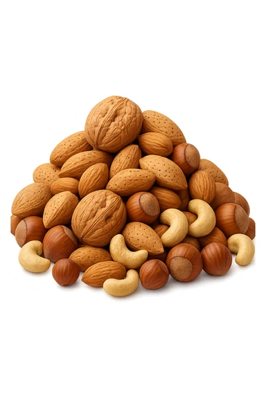 montagna di noci, iperrealistici 4k sticker