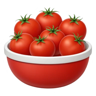 tomatos in bowl sticker