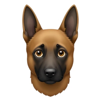 Belgian malnois dog with black color  sticker
