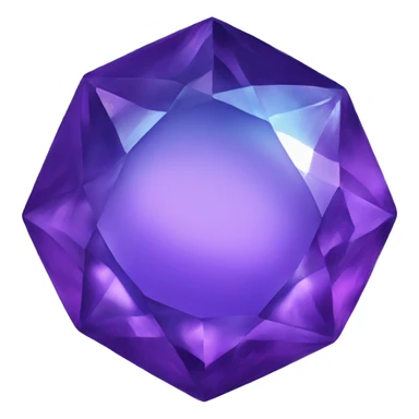 Blue-purple jewel sticker