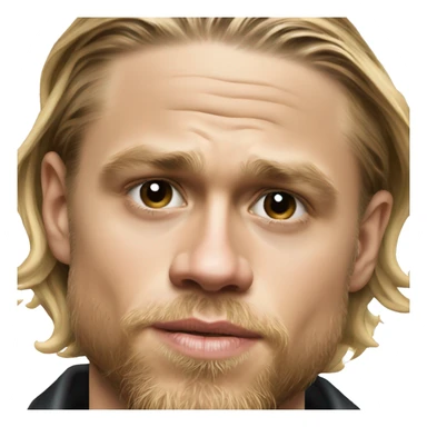 Charlie hunnam lip bite sticker