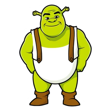 Sassy shrek sticker