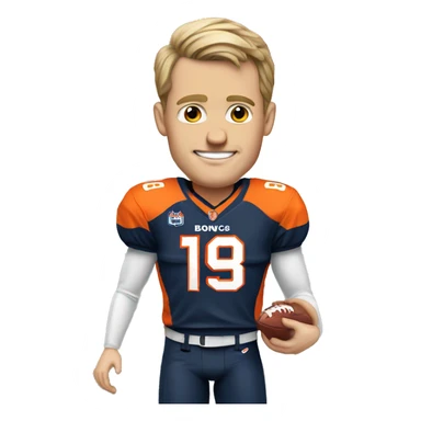 Bo Nix Broncos quarterback  sticker