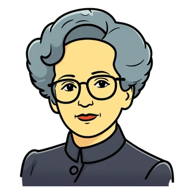 portrait of Hannah Arendt sticker