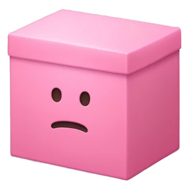 Pink rectangle box that says crumbl on it sticker