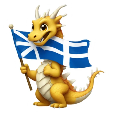 Are Dragon holding A Finnish Flag sticker