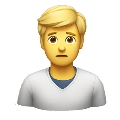 man dividing his attention and focus sticker