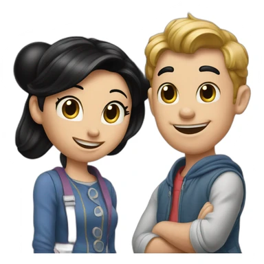 Mickey and Minnie sticker