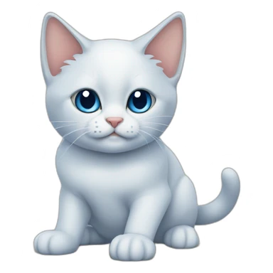 cat siames blue point sticker