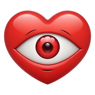 heart eye sticker
