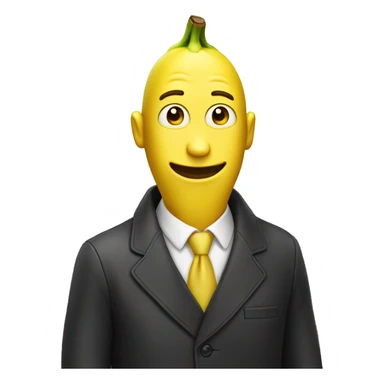 Man in banana sticker
