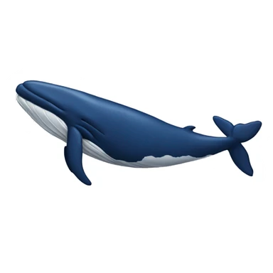 humpbck whale, dark blue sticker