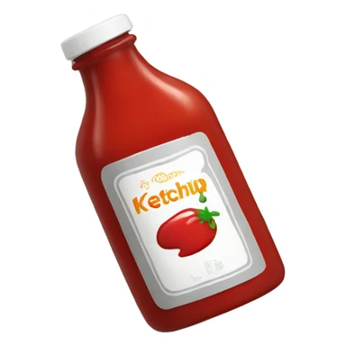 ketchup flasche sticker