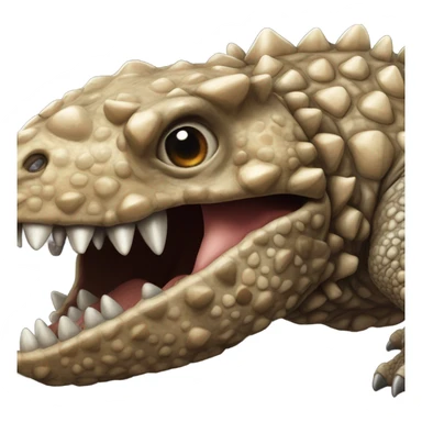 Ankylosaurus face sticker