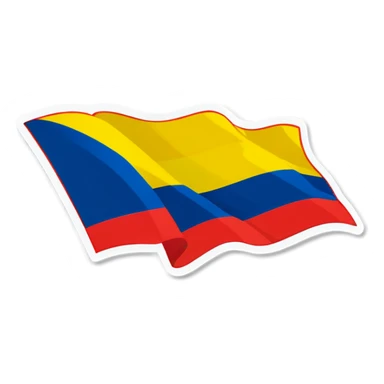 Colombian flag sticker