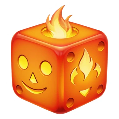 fire dice mitical sticker