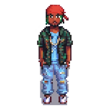 2Pac в полный рост, no background sticker