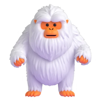 abominable snowman yeti sticker