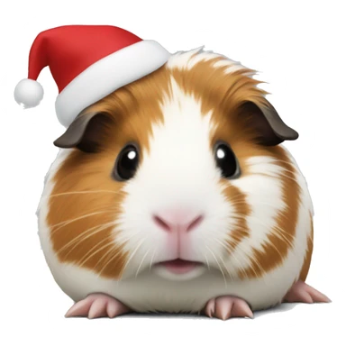 Santa Guinea pig  sticker