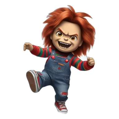 Chucky the evil doll dancing sticker