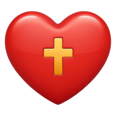 heart with plus on it sticker