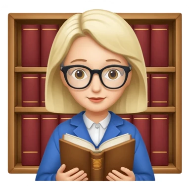 The wise librarian sticker