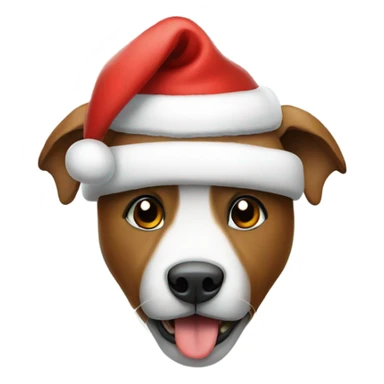 Animals wearing a Santa hat sticker