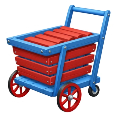 cart 98% blue 2% red sticker