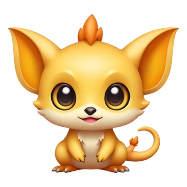 Cute kawaii chibi Fakémon-creature sticker