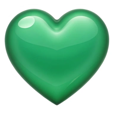 green heart waves inside sticker