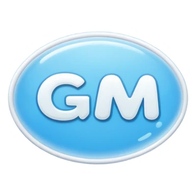 Sticker with the text Gm sticker