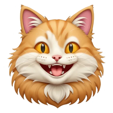 Cat laughing  sticker