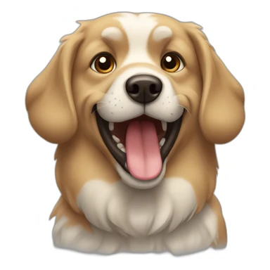 Un chien qui fait caca sticker