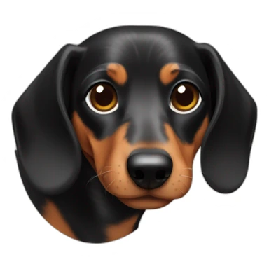 Cute little Dachshund sticker