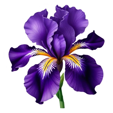 Purple Iris sticker