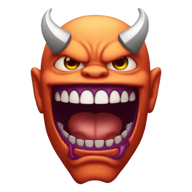 Demon with grillz sticker