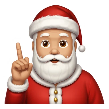 Santa sticking up middle finger sticker