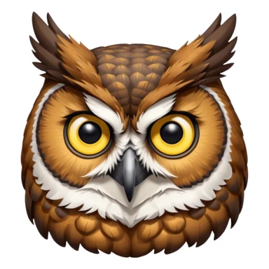 great horned owl sticker
