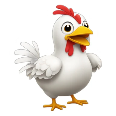 Pollito bailando sticker