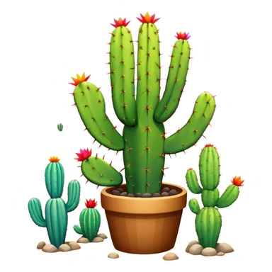 Rainbow cactus  sticker