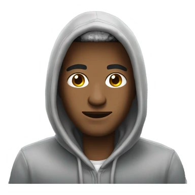 Don wearing a hoodie  sticker