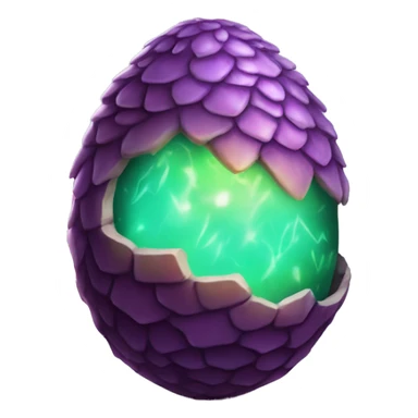 Mystic glowing dragon egg  sticker