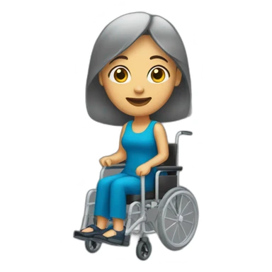 Woman-in-a-wheelchair sticker