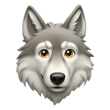 un loup qui dit les requoi sticker