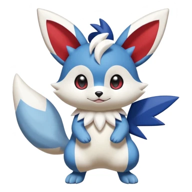 Victini-Pichu-Oshawott-Meowstic-Minccino-Zangoose-Fakémon-hybrid-creature (full body)  sticker
