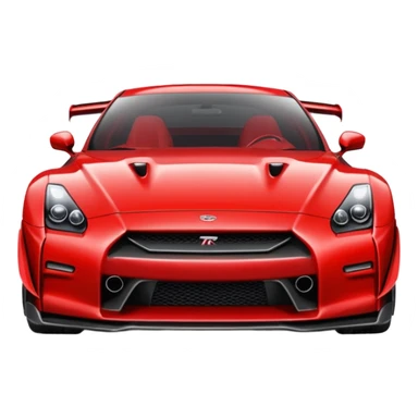 GTR turbinado vermelha sticker